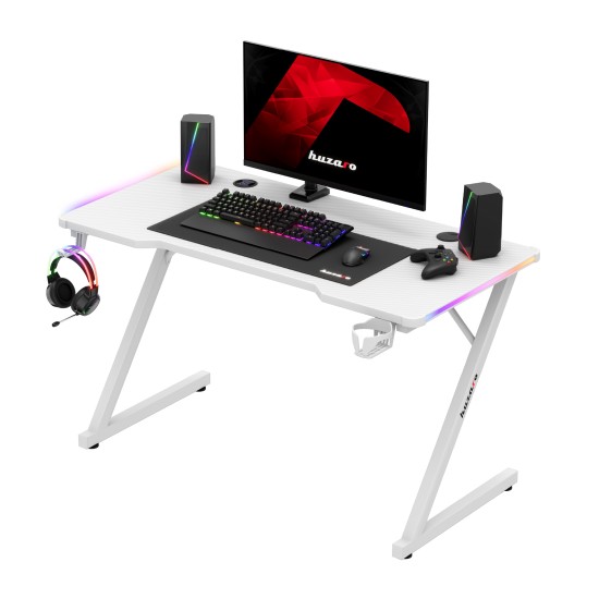 Huzaro Hero 2.5 RGB WHITE gaming desk