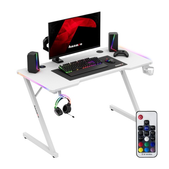 Huzaro Hero 2.5 RGB WHITE gaming desk