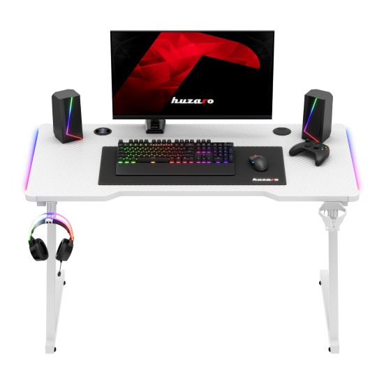 Huzaro Hero 2.5 RGB WHITE gaming desk