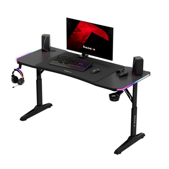Huzaro Hero 3.6 RGB LED Black Gaming Desk