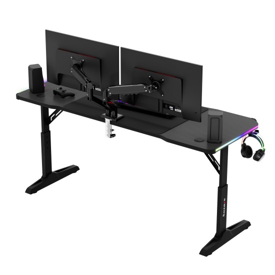Huzaro Hero 4.6 RGB LED Black Gaming Desk
