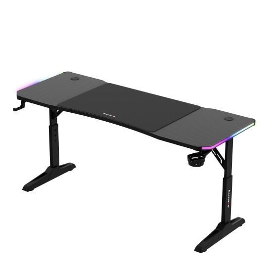 Huzaro Hero 4.6 RGB LED Black Gaming Desk