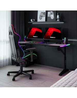 Huzaro Hero 4.6 RGB LED Black Gaming Desk