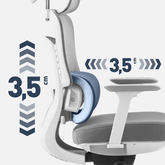Mark Adler Visioner 6.1 Grey Massage Office Chair
