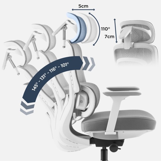 Mark Adler Visioner 6.1 Grey Massage Office Chair