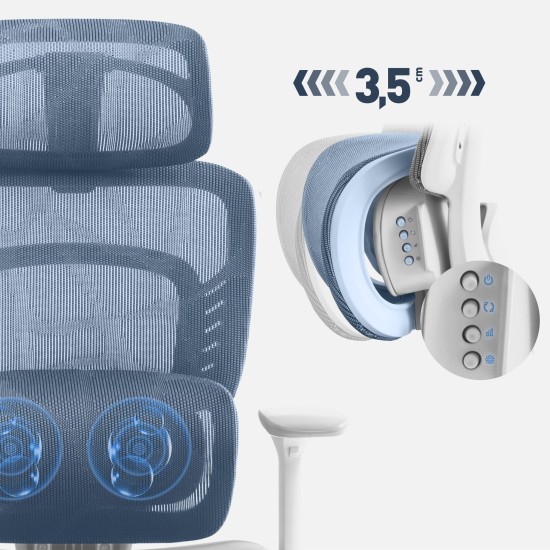 Mark Adler Visioner 6.1 Grey Massage Office Chair