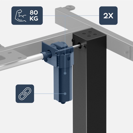Mark Adler Xeno 7.6 two-motor electric desk stand