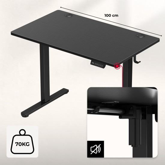 Electric Desk Huzaro Hero 7.9 Black