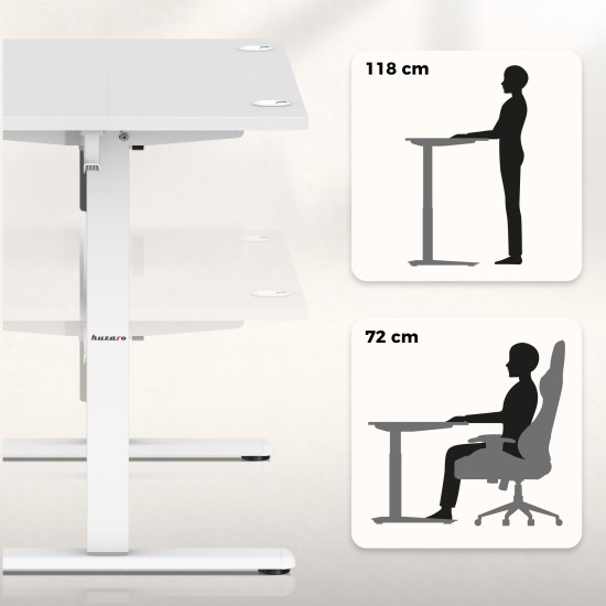 Huzaro Hero 7.9 White electric desk