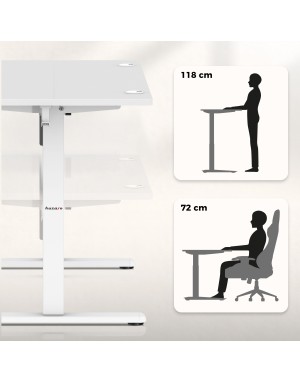 Huzaro Hero 7.9 White electric desk