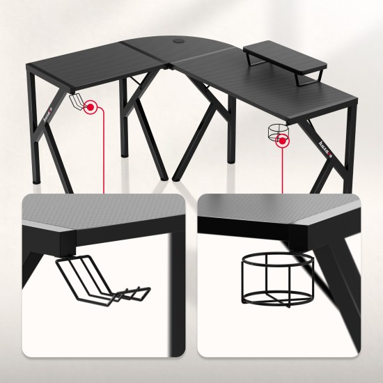 Huzaro Hero 6.3 Gaming Desk Black