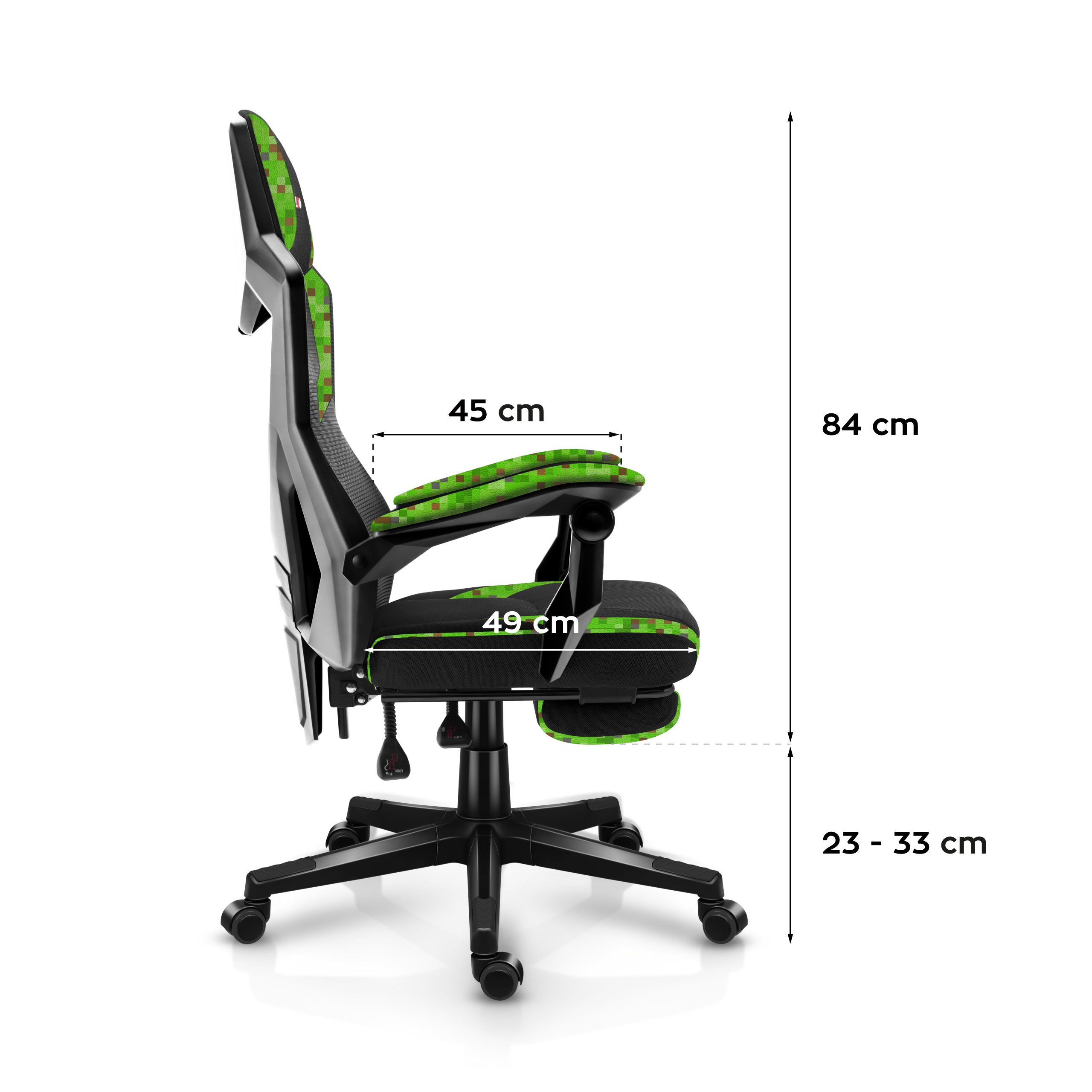 Close-ups of the Huzaro Force 7.6 Grey chair