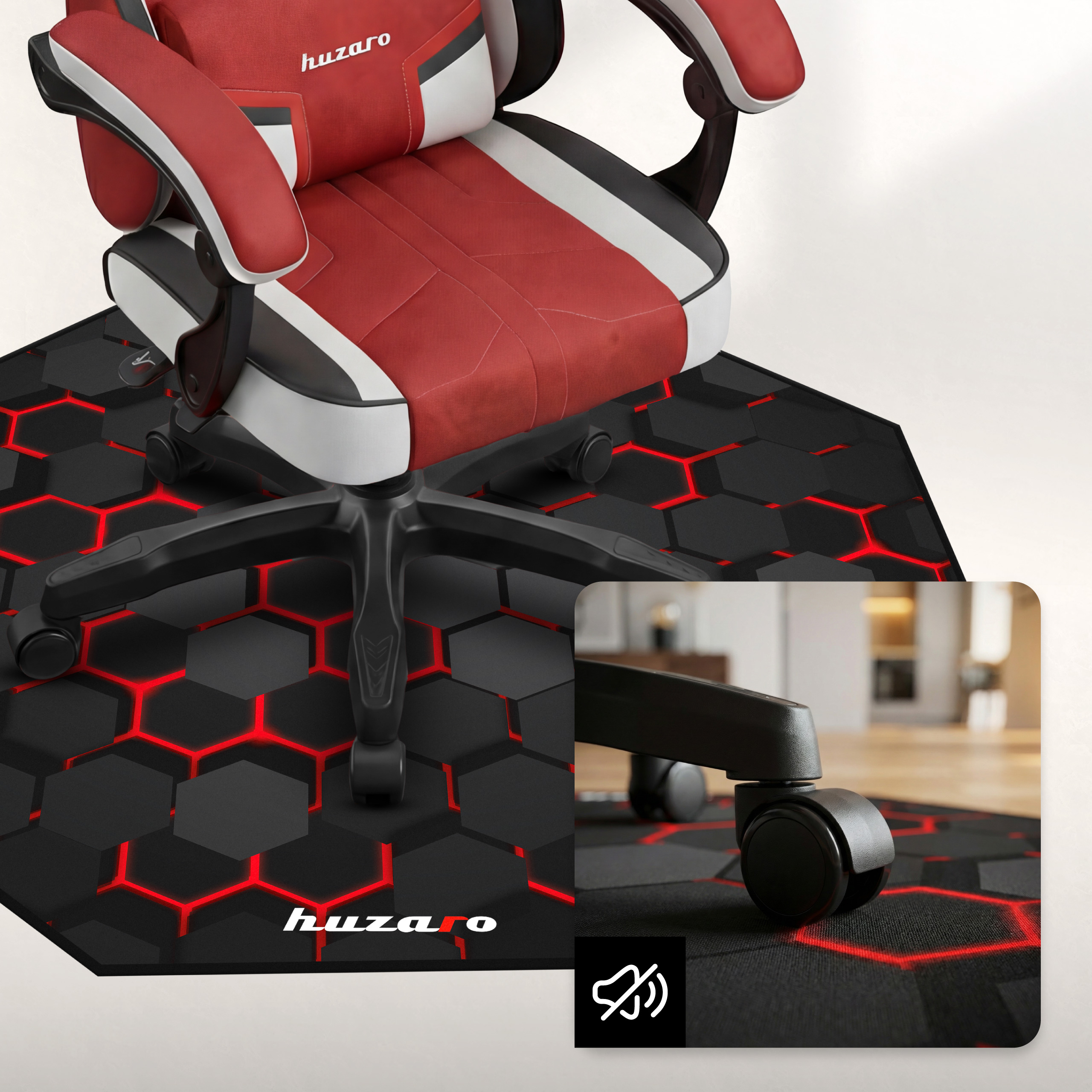 Front maty gamingowej pod fotel Huzaro FloorMat