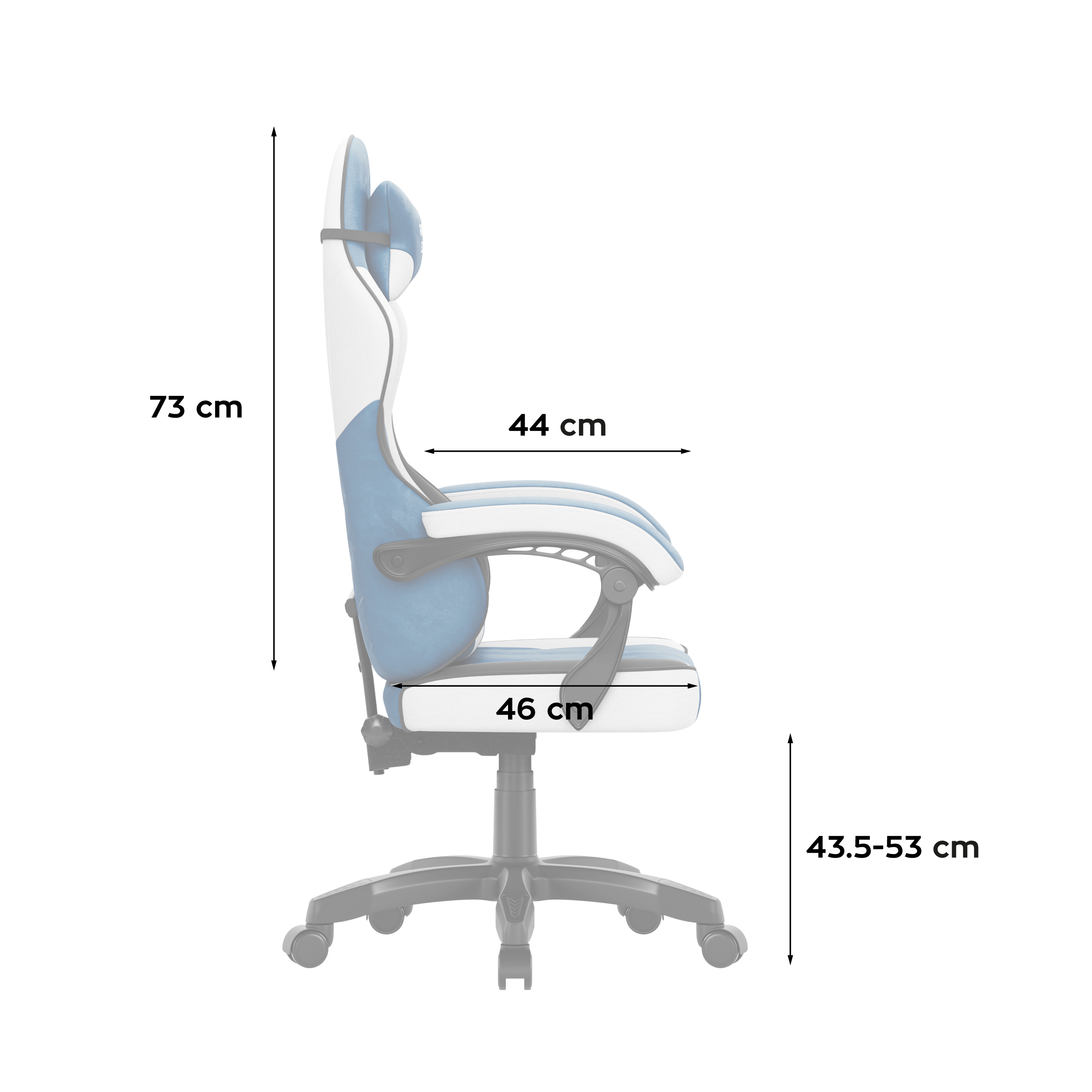 Prim-planuri ale scaunului Huzaro Force 2.7 Blue