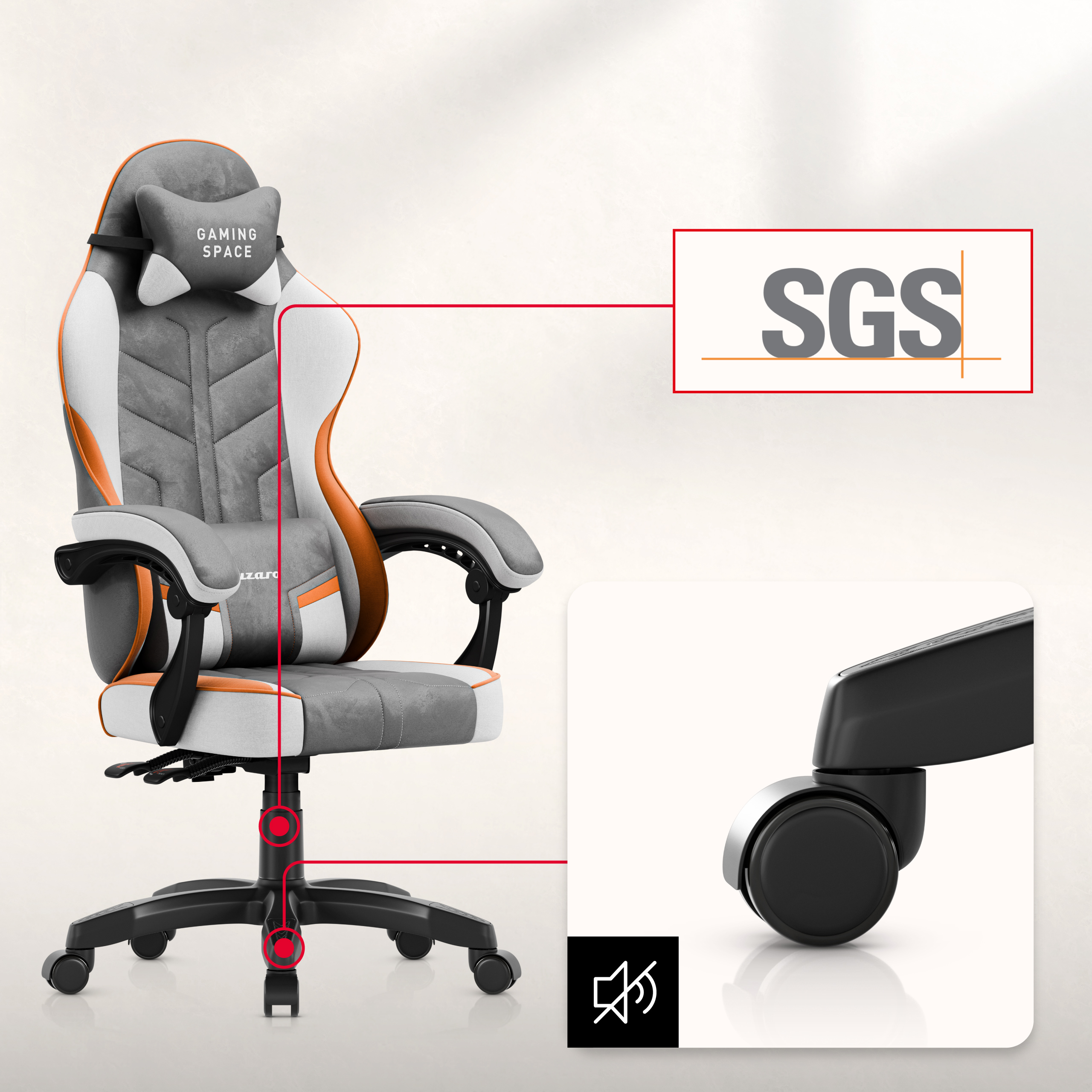 Funcția de balansare Huzaro Force 7.6 Grey