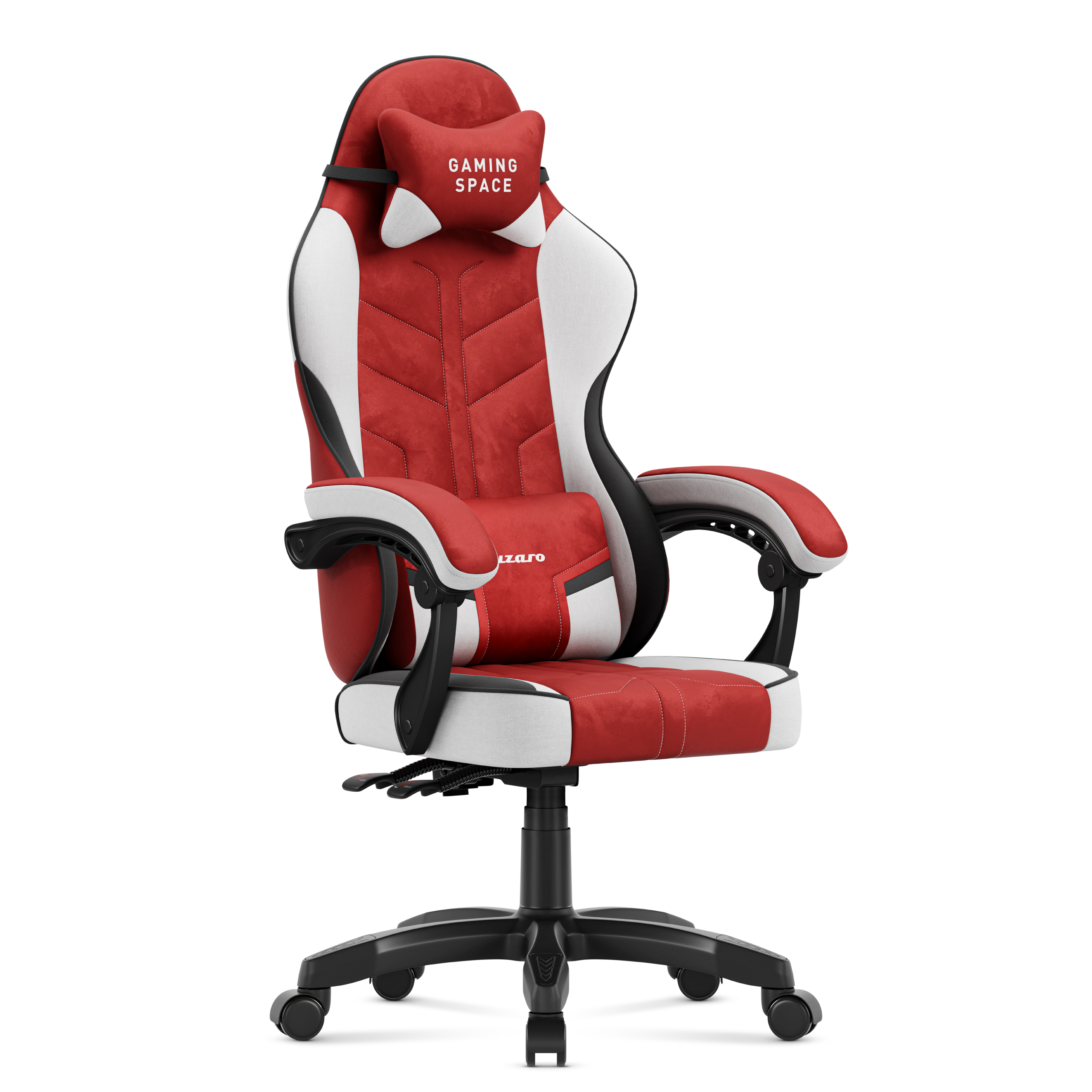Left angle of the Huzaro Force 7.6 Grey gaming chair