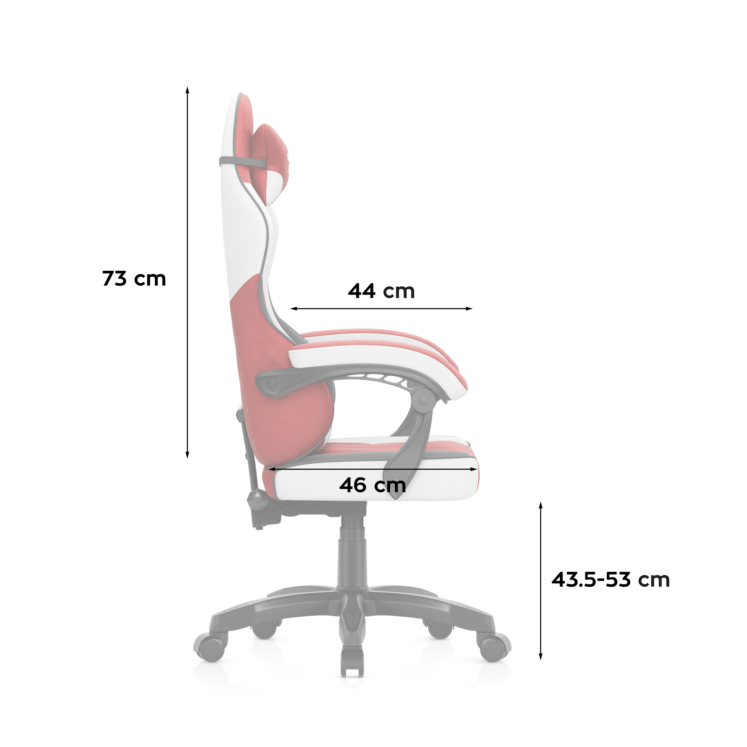 Close-ups of the Huzaro Force 7.6 Grey chair