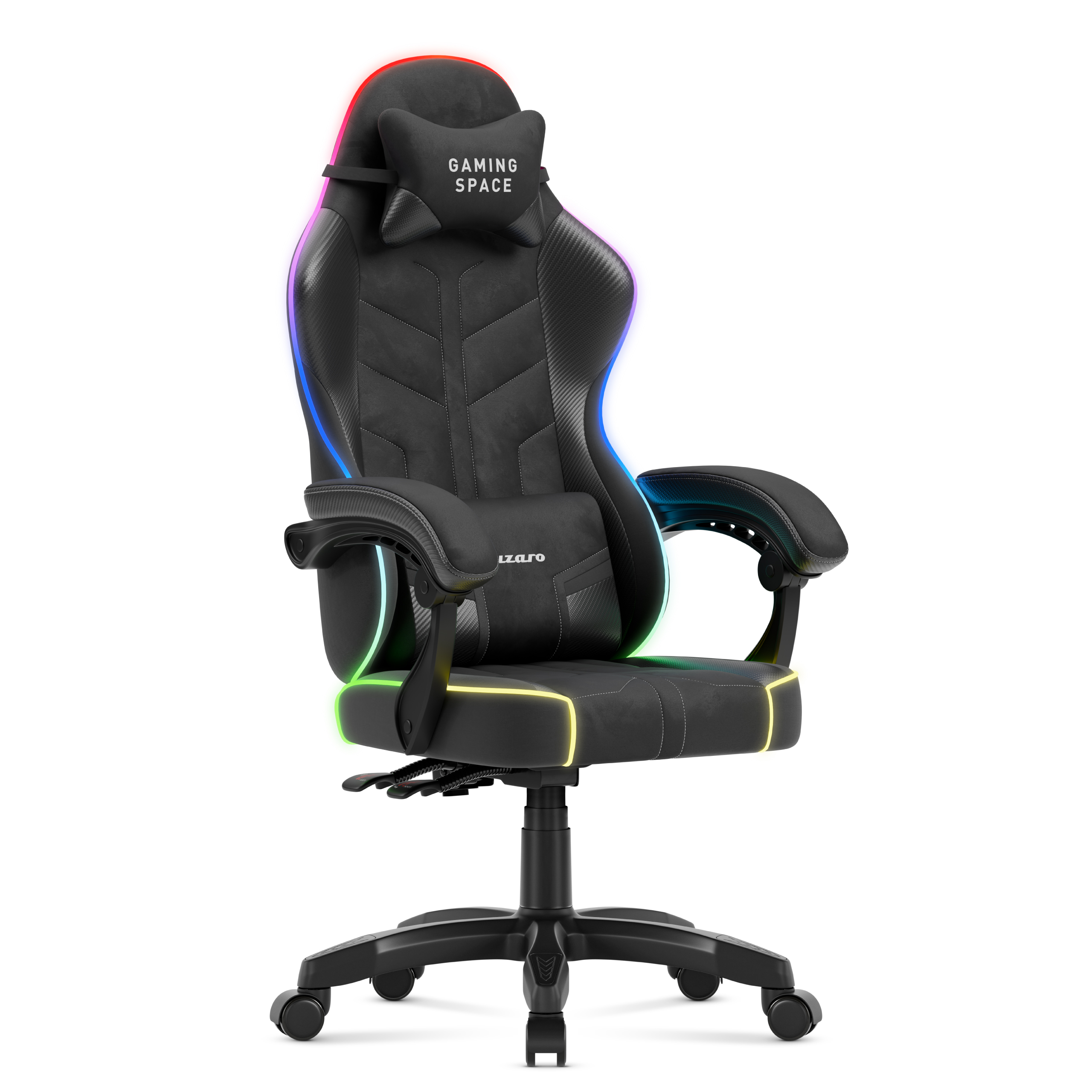 Unghi stânga al scaunului de gaming Huzaro Force 7.6 Grey
