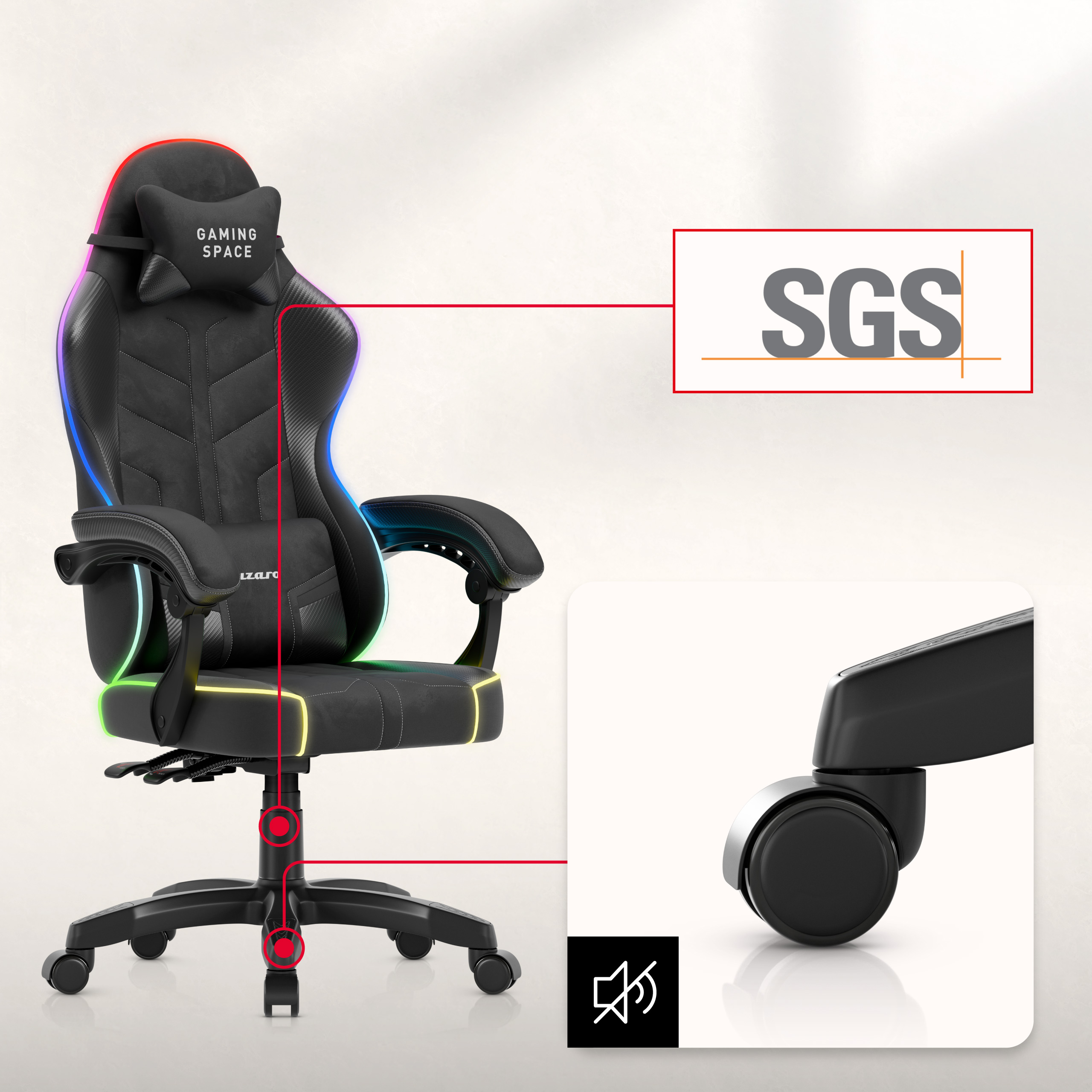 Funcția de balansare Huzaro Force 7.6 Grey