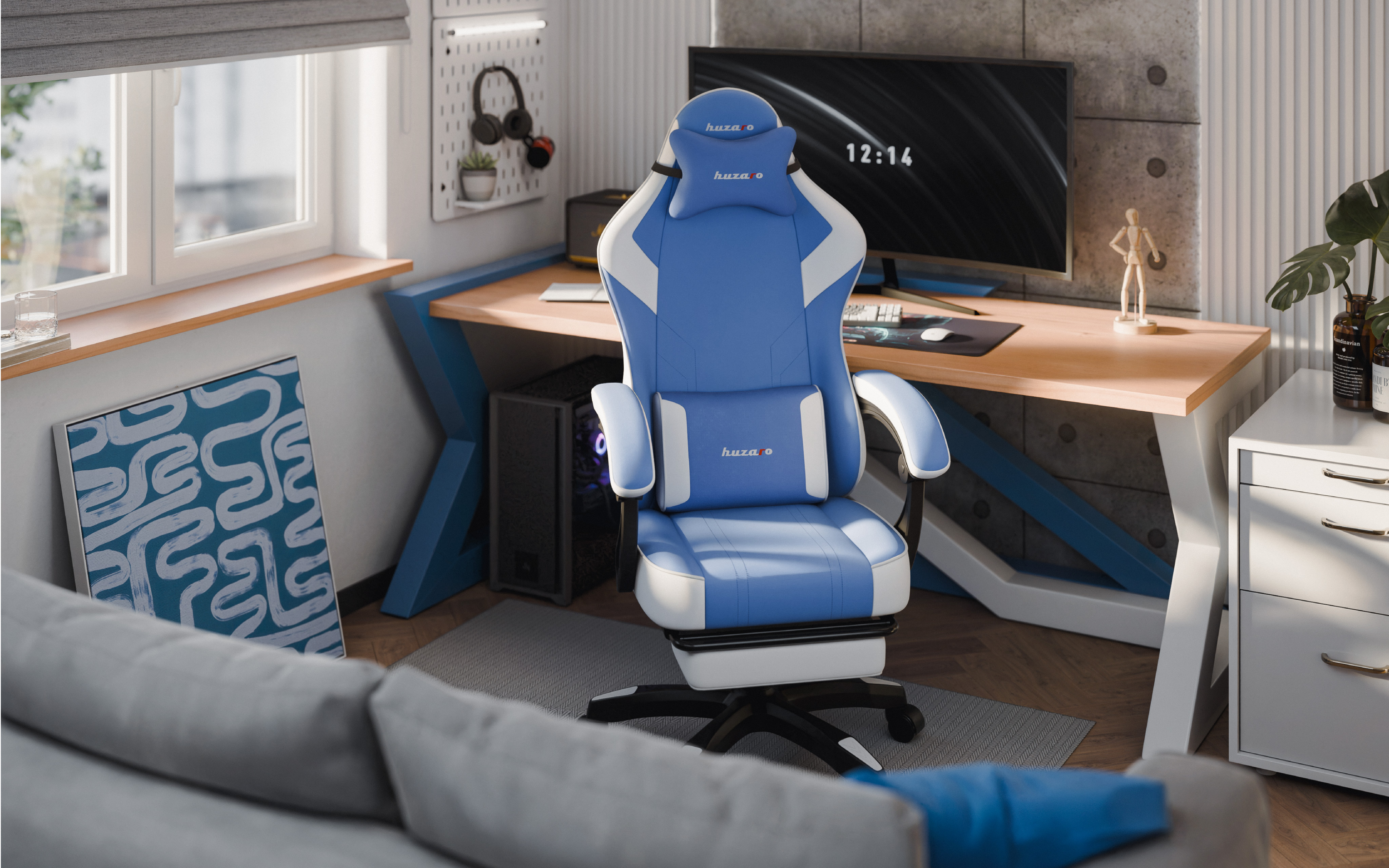 Zbliżenia na fotel Huzaro Force 7.6 Grey