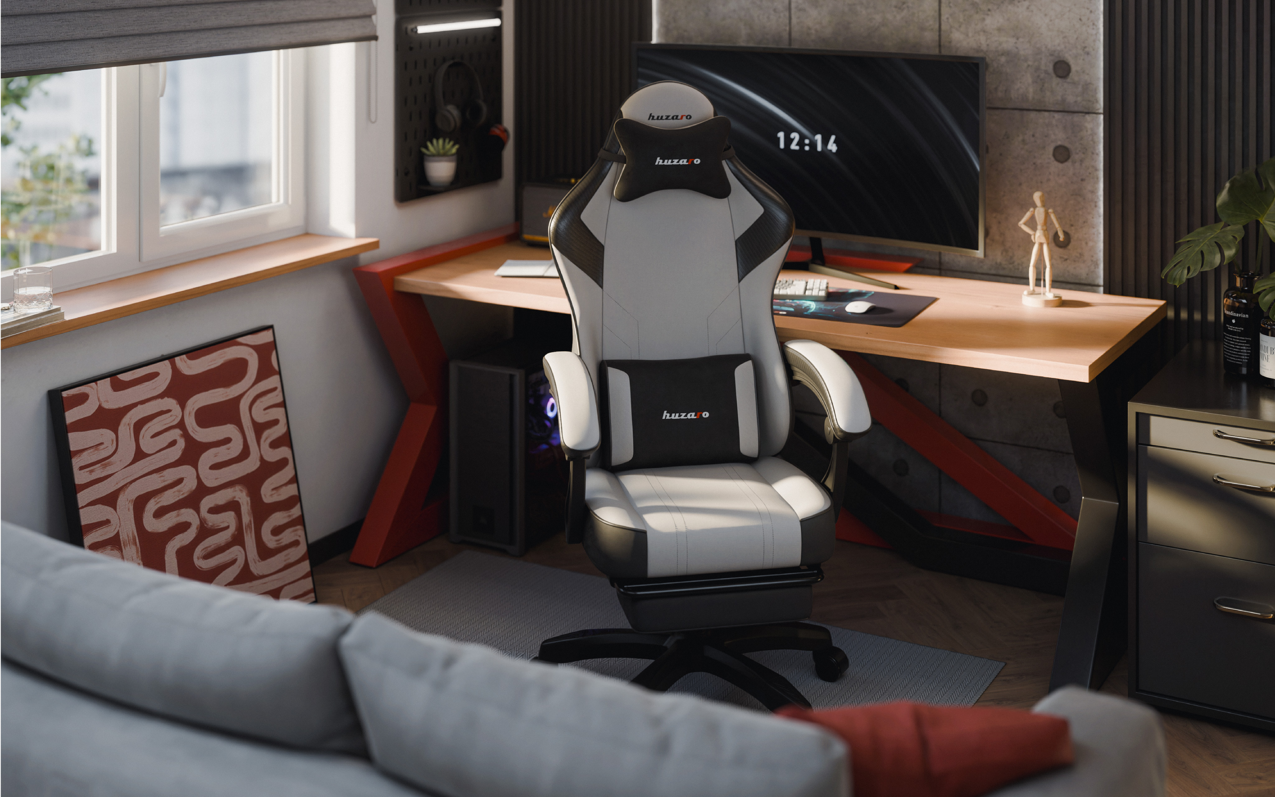 Zbliżenia na fotel Huzaro Force 7.6 Grey