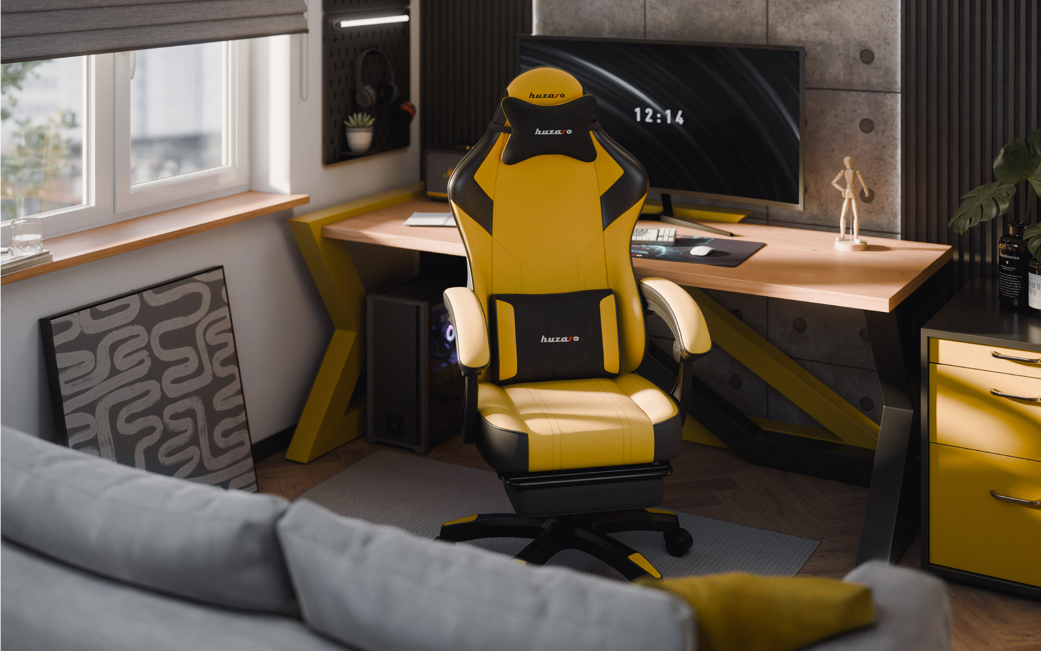 Zbliżenia na fotel Huzaro Force 7.6 Grey