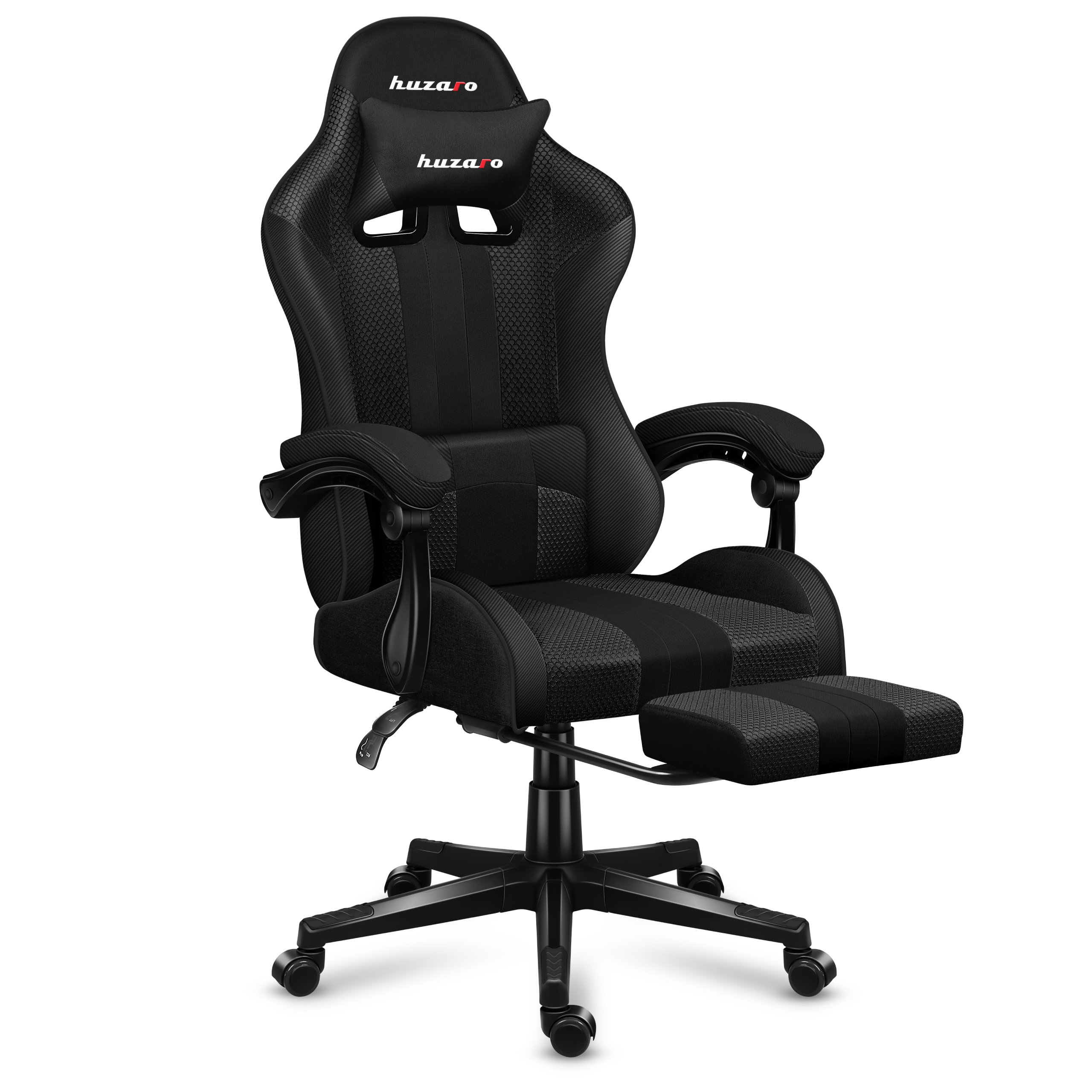 Prawy bok fotela gamingowego Huzaro Force 4.7 Carbon Mesh