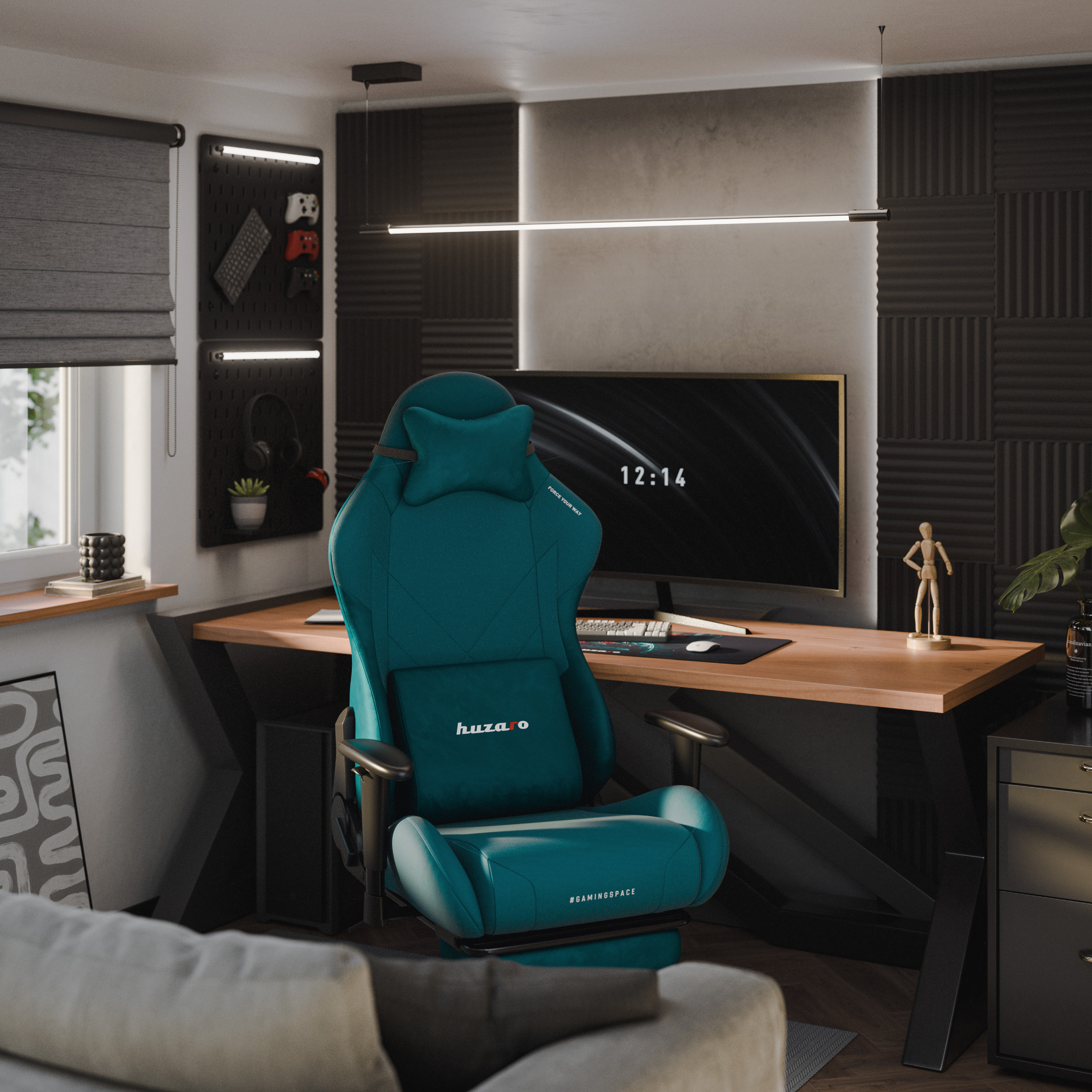 Back of the Huzaro Force 7.6 gaming chair