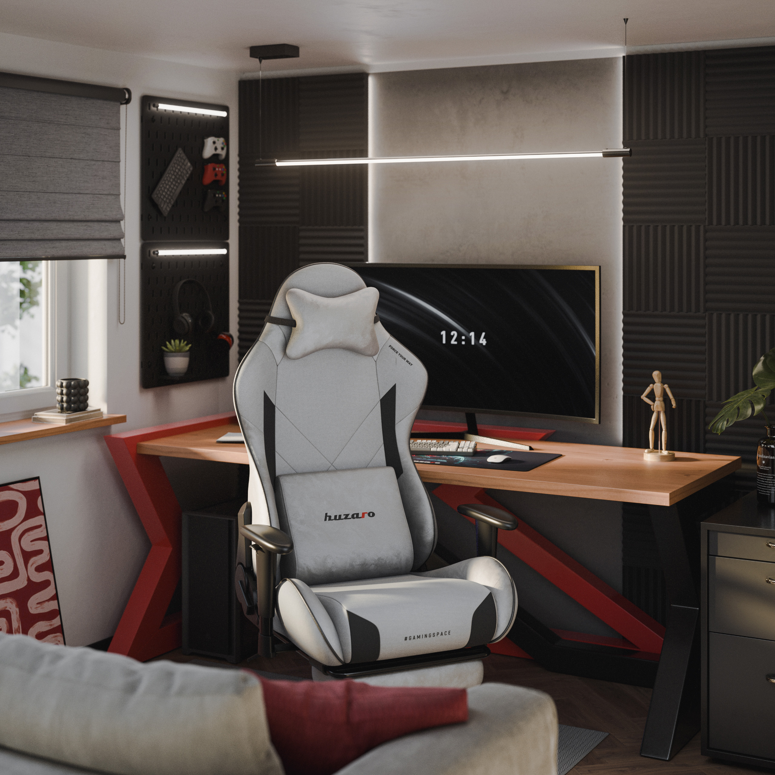 Spatele scaunului de gaming Huzaro Force 7.6