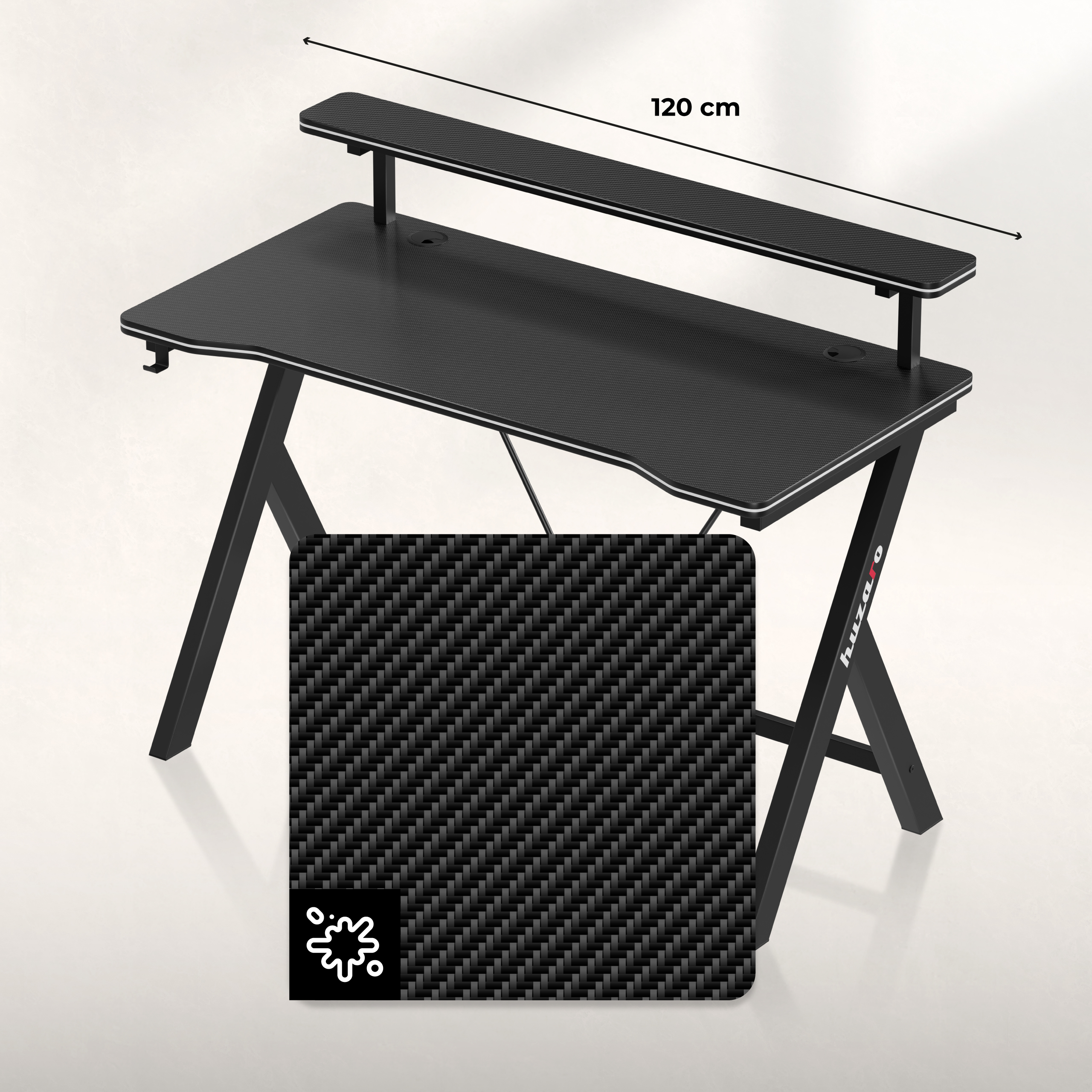 Height adjustment on the Mark Adler Leader 1.5 White desk