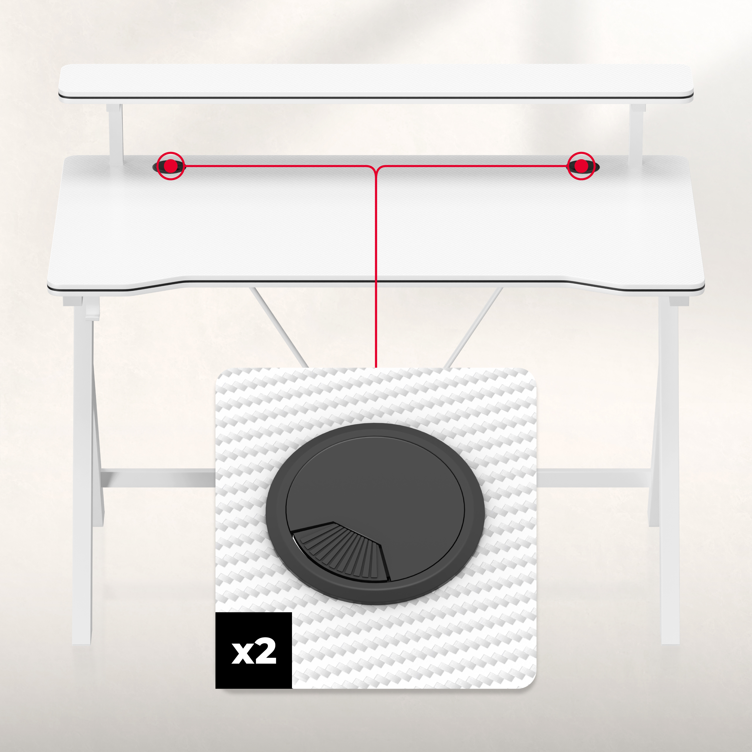 Functional foldable desk Leader 1.5