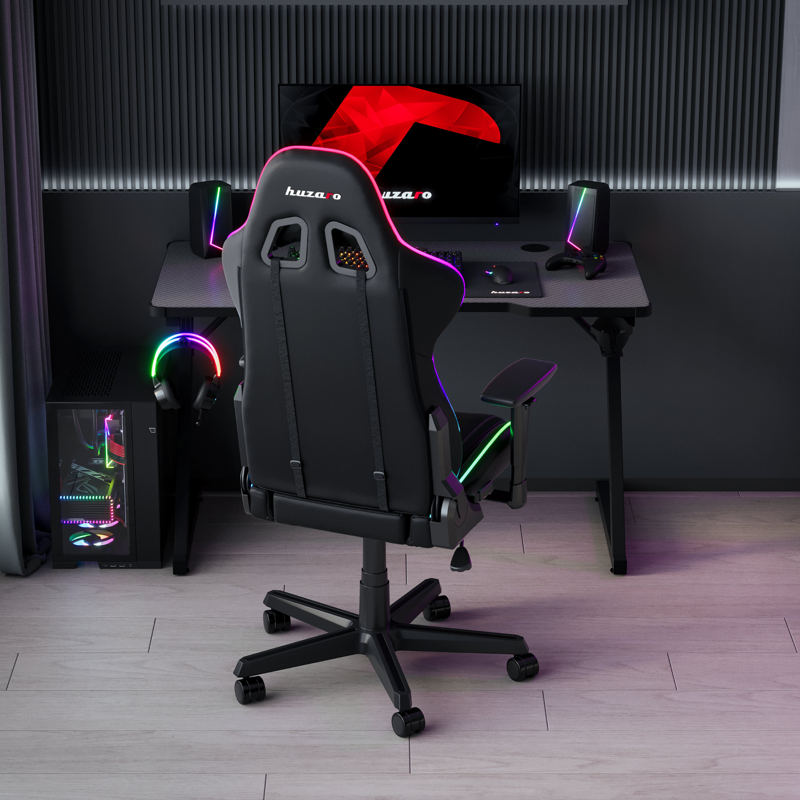 Biurko Hero 2.5 RGB z akcesoriami