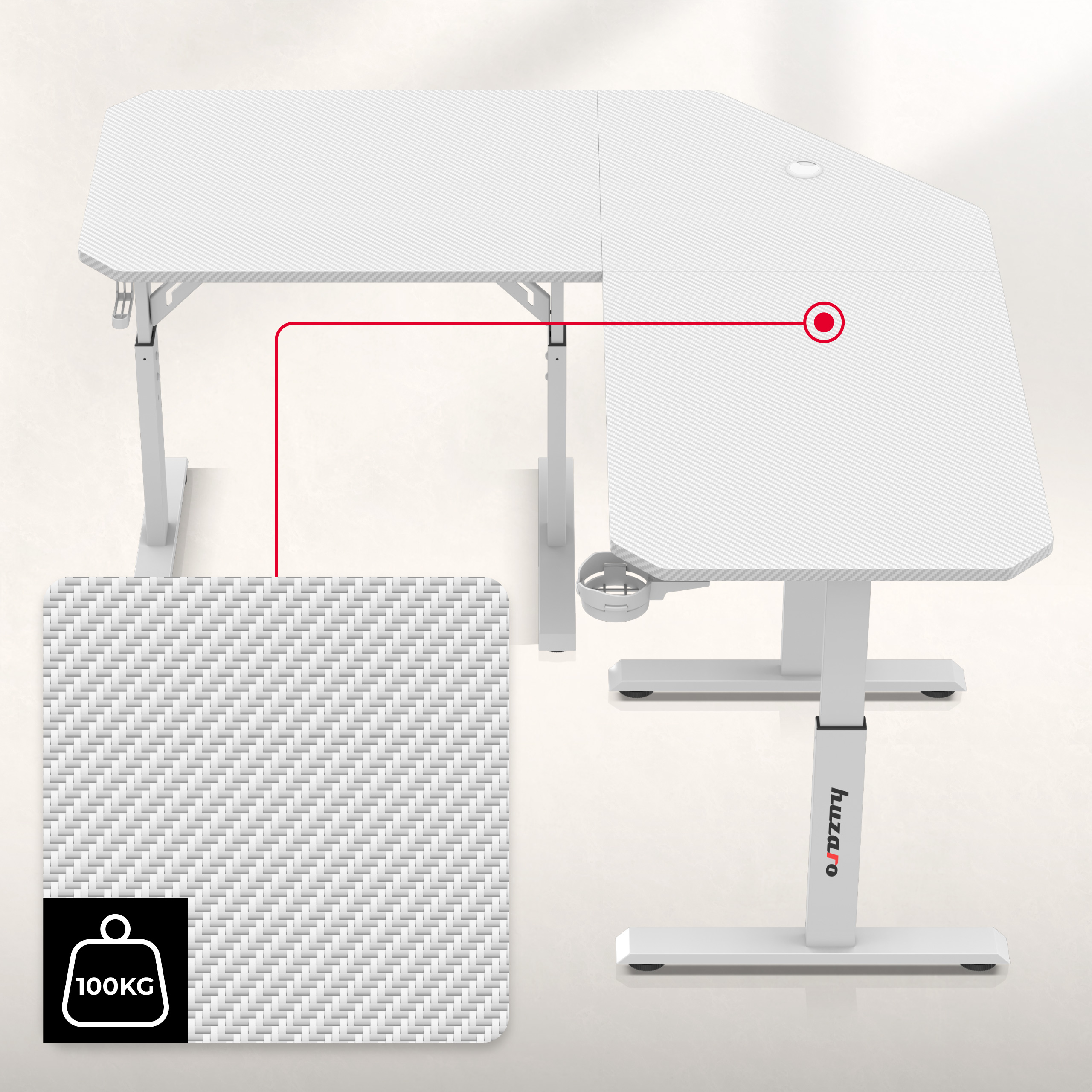 Panel sterowania biurkiem w Huzaro Hero 9.5
