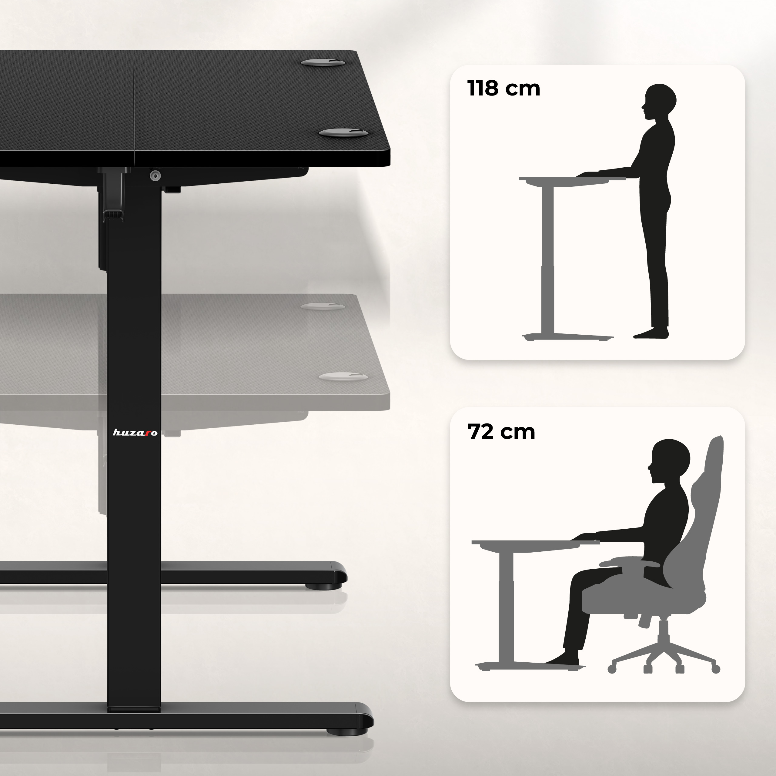 Desk with Adjustable Height Hero 7.9
