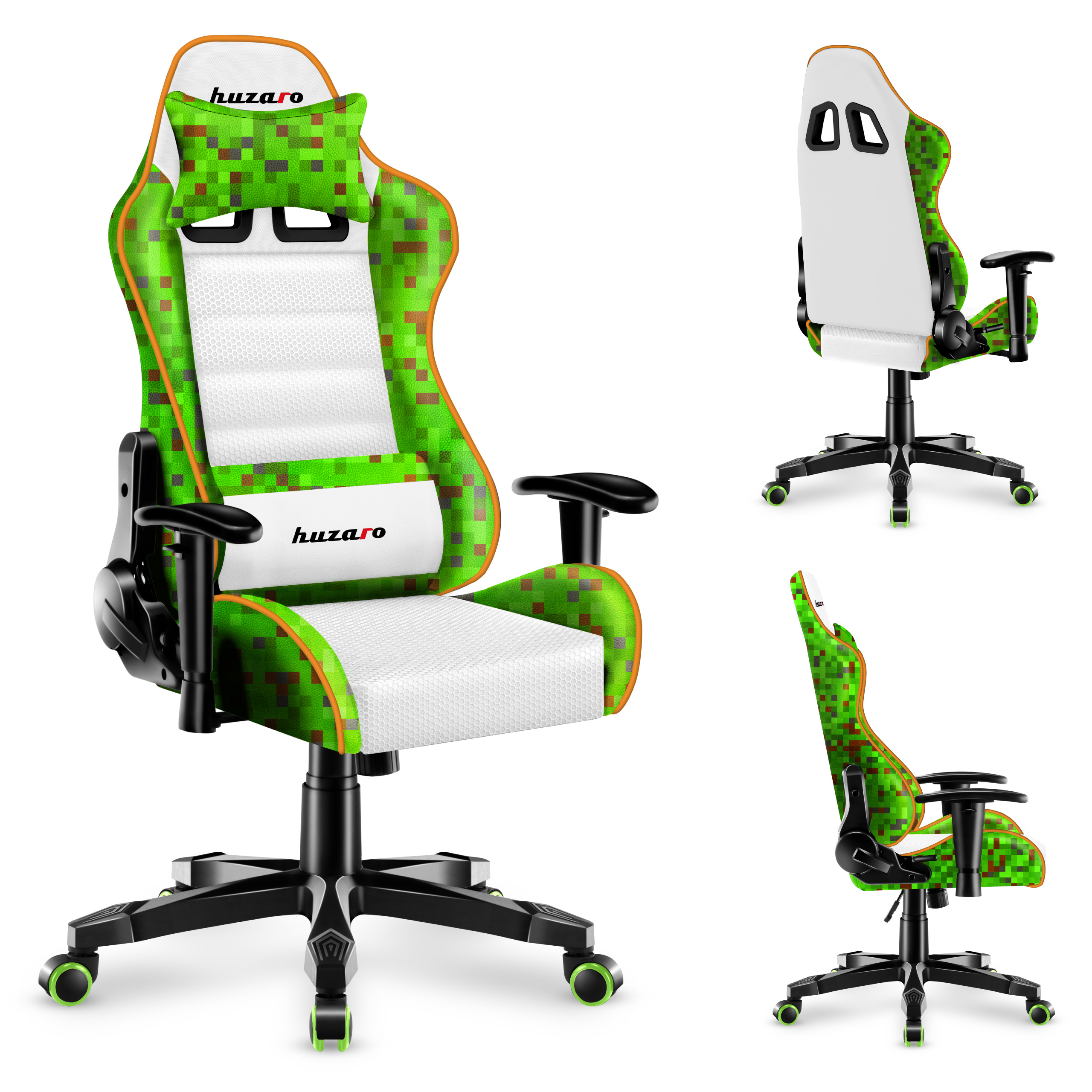 Prawy skos fotela Huzaro Ranger 6.0 Pixel z tkaninami
