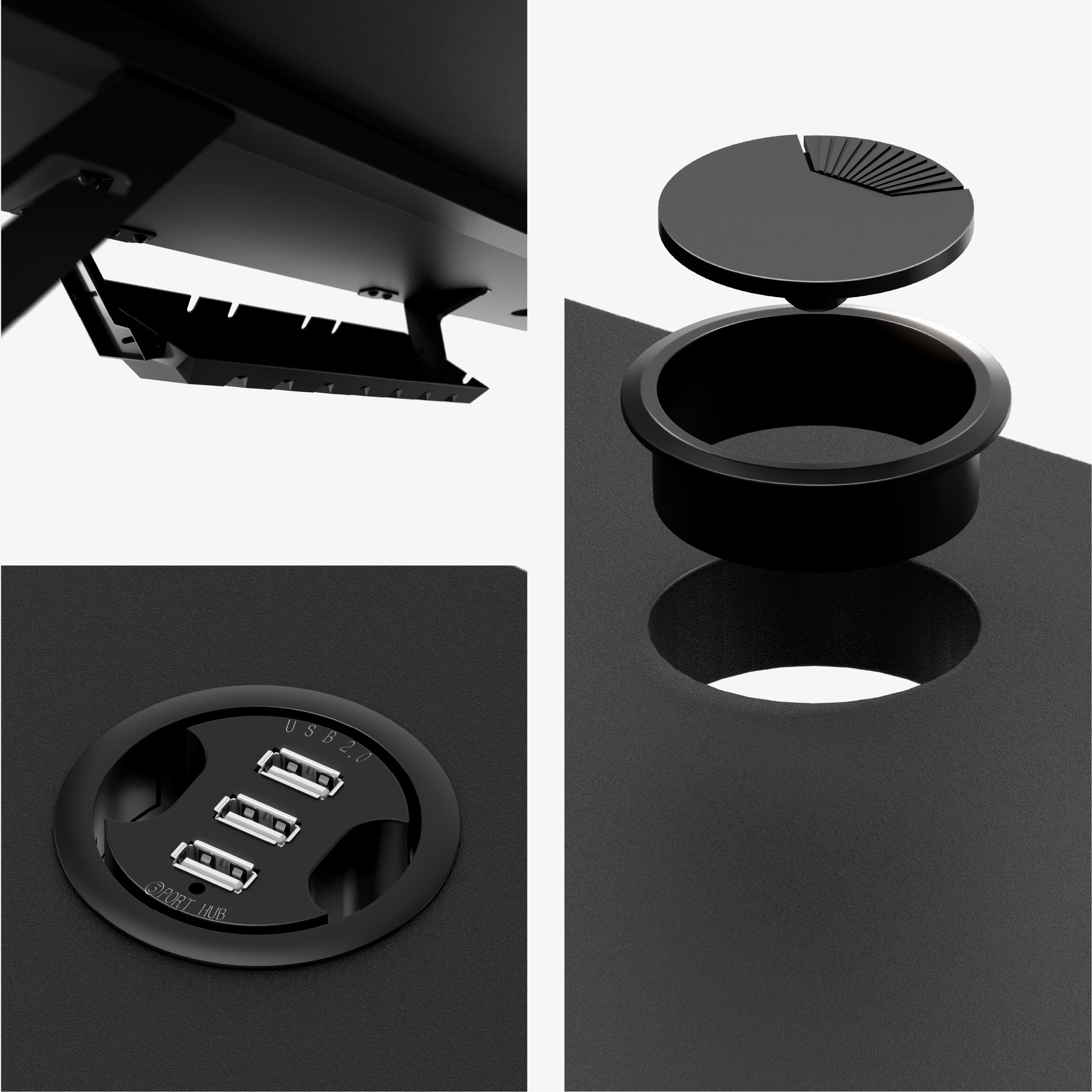 Motorized height adjustment on the Mark Adler Leader 7.0 White desk