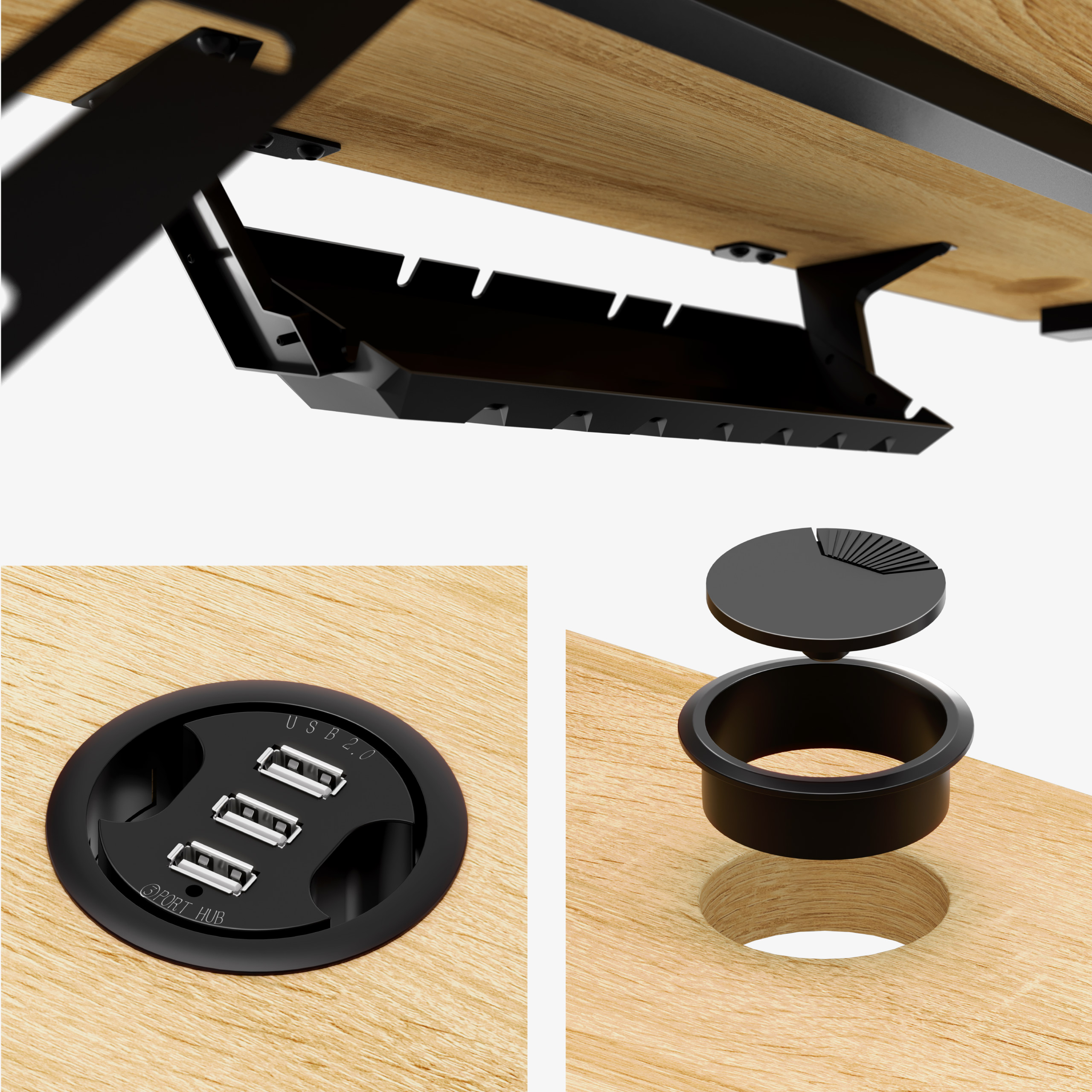 Motorized height adjustment on the Mark Adler Leader 7.0 White desk
