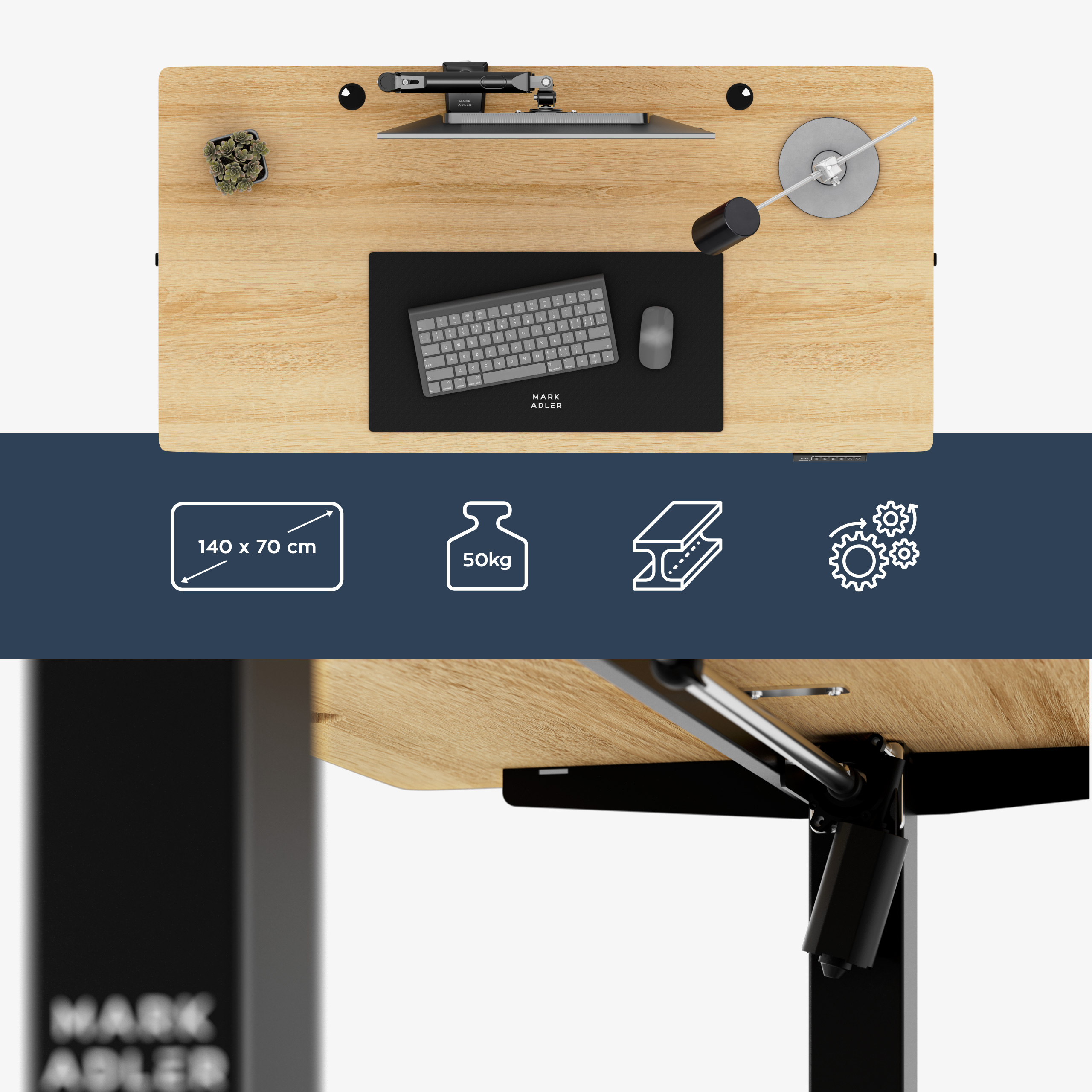 Wood-look desktop Leader 4.0